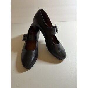 Beautifeel Shooties Shoes Mary Jane Women Black Low Heel Size 41/US 10- Gothic